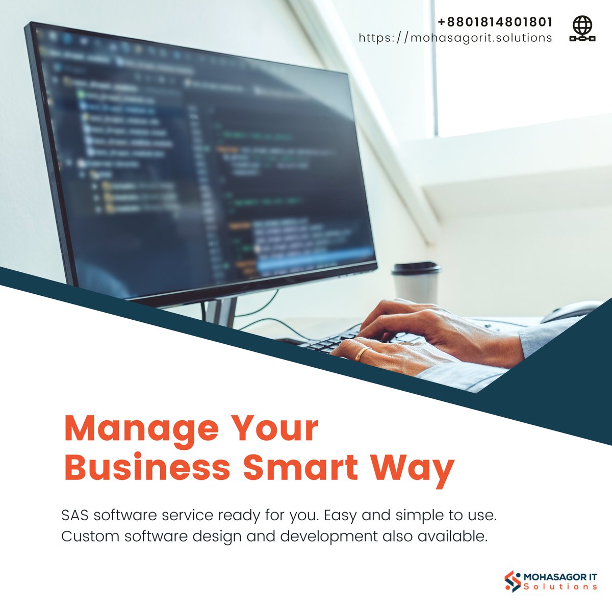 Mohasagorit's tweet image. 🔰 Manage Your Business Smart Way 🔰
SAS software service ready for you. Easy and simple to use.
Custom software design and development also available.
#mohasagoritsolutions #mohasagorit #sassoftware #accountingsoftware #BusinessSoftware #CustomSoftware #softwaredevelopment