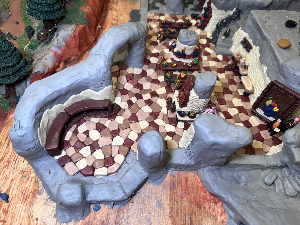 OfficialMarcoA's tweet photo. I make miniature art. What should I put on the Kitchen self? https://t.co/Ykp45qvTdc
