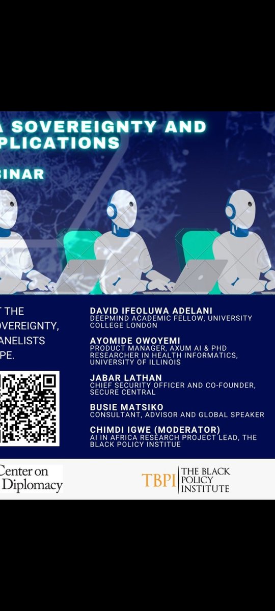 Join us as industry leaders share insights at our upcoming AI discussion featuring experts like Dr. David Ifeoluwa Adelani, Ayomide Owoyemi, Jabar Lathan, and Busie Matsiko linkedin.com/posts/the-blac…