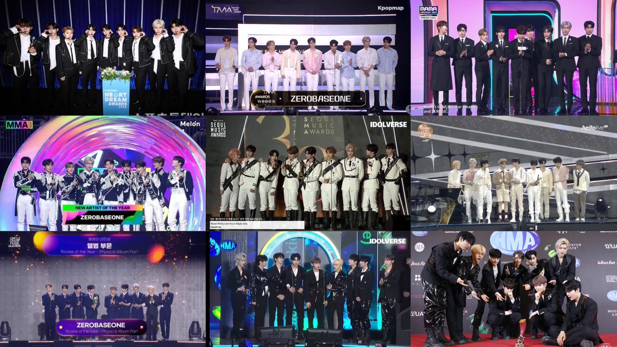 taeraezero's tweet photo. 10 ROTY, 5 Bonsang, only 7 months after debut. ZB1 is truly iconic. https://t.co/3szQrcSMmf
