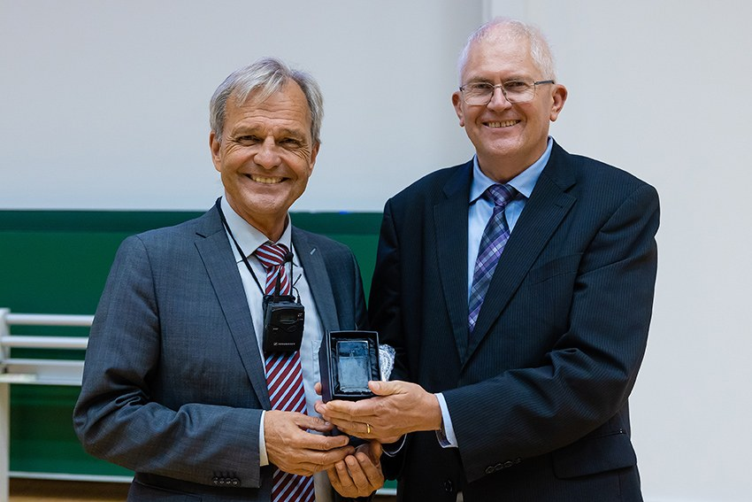ICO-25: Karsten Danzmann (Winner Koerber European Science Prize) and Juergen Czarske