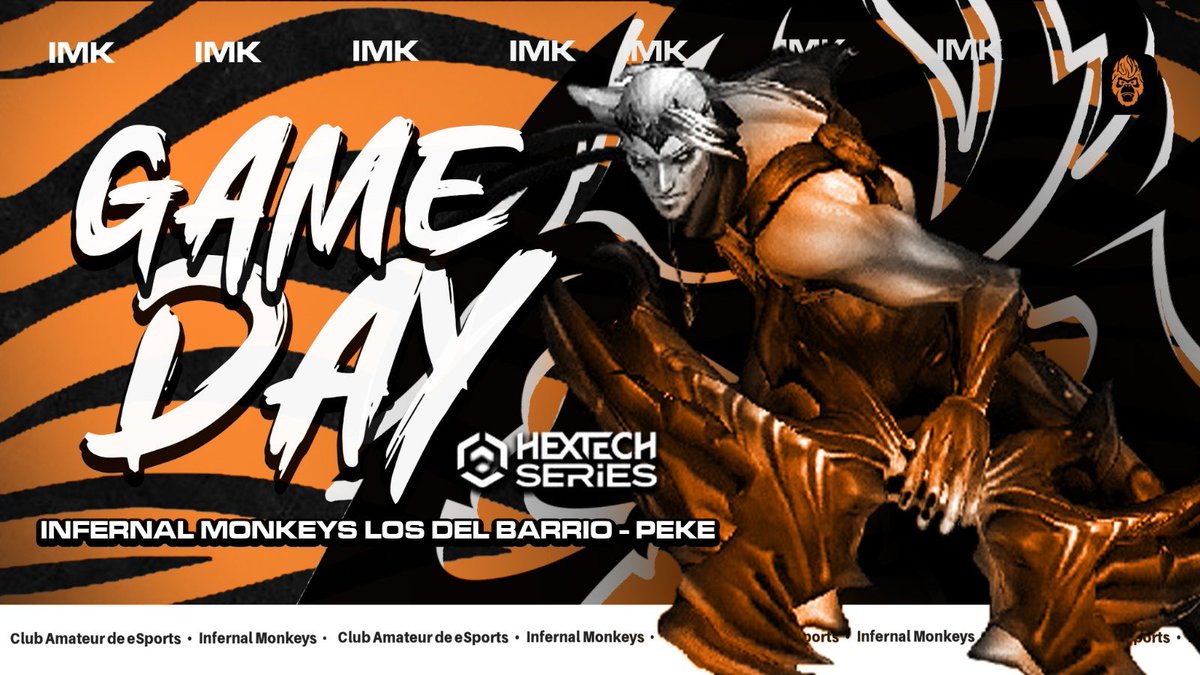 Destiny_Spsjbi's tweet photo. IMK LoL Orange🧡
🏆Hextech Series
🆚 Lol del Barrio
⏰20:00
Nos lo jugamos todo. Si ganamos nos metemos en playoffs, sino para casa.
#GoIMK🐒🔥 https://t.co/kuSUUIZwMT