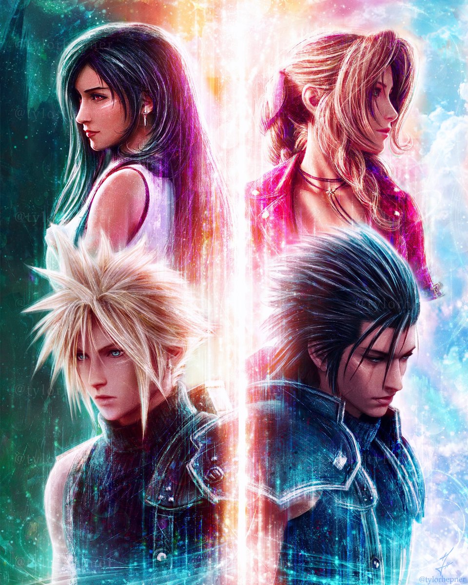 TylorHepnerArt's tweet photo. FFVII Rebirth Painting✨

Finally completed my initial plan to combine my previous paintings to emulate Rebirth’s cover!✨

#FF7R #FF7Rebirth #FinalFantasyVII #FF7 #illustration https://t.co/Rt7NEtyEtW