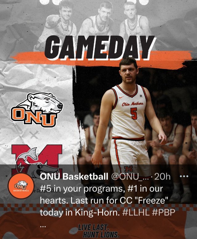 FastForward2028's tweet image. 2-Licking County Class of 2020 men, Carson Conley ‘LV/Ohio Northern @HighlightCarson @ONU_hoops &amp;amp; Brody Ley ‘Granville/Wittenberg  @WittenbergHoops had 🏀Senior Days@ their  
respective universities. Both are great representatives of our county and community. @grover5675