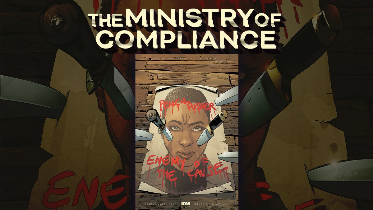 IDWPublishing's tweet photo. A shocking betrayal in Avigail’s inner circle leaves Kingsley with an unexpected new ally in her mission to stop the de-evolution.
We won't say more because it's just too good...head to your local comic today and pre-order your copy to know all the twists in this story.
#MoC4 https://t.co/SZkeaRL3wq