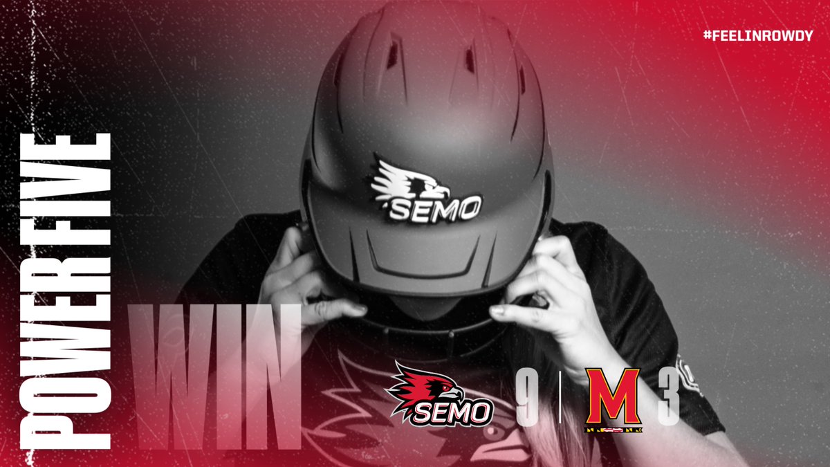 Maddie Carney pitches a 1-2-3 seventh inning and that's a 🚨POWER FIVE DUB🚨 for the Redhawks. SEMO gives Mark Redburn his ninth Power Five win as its head coach.