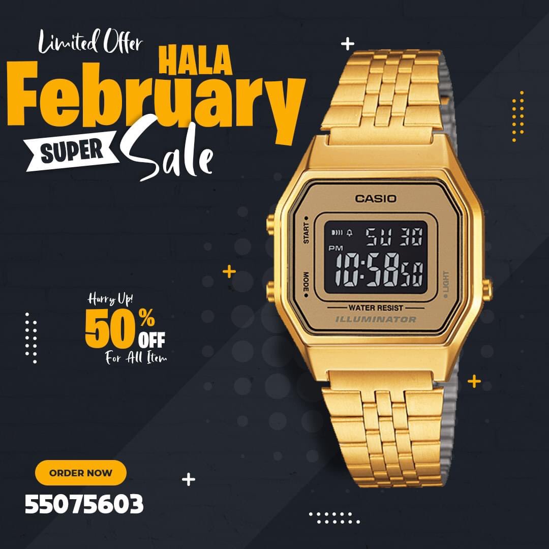 Q8_watch's tweet image. 🎉 Elevate Your Hala Feb Experience with #casio Timepieces! 🎉
.
.
Embrace the Hala Feb festivities and treat yourself to Casio Watches! 🛍️💫 #HalaFeb #kuwait #كاسيو
.
We Deliver Anywhere in Kuwait
Reach out to us via IMO/Viber/Whatsapp @ 55075603 for further details! 📲