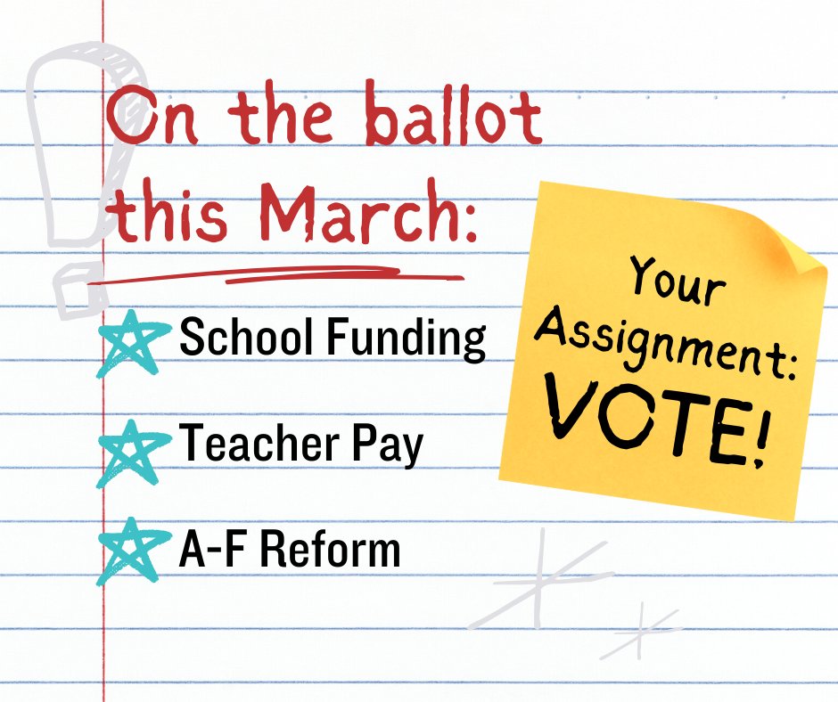 GinaHinojosaTX's tweet photo. Remember that the March 5 primaries will have a direct impact on the future of public education in Texas. Please vote! Early voting runs from Feb. 20 - March 1st. #txlege #txed https://t.co/frmnUPHYjd