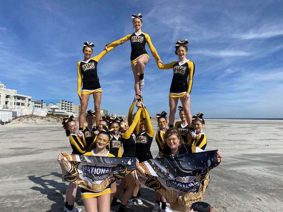 1st Place in our division and Grand Champs for high school teams! What an amazing end to our weekend and season! This team never gave up and left it all on the mat today, proving how amazing they are! Beyond proud of this team and making me one very happy coach! 🖤📣💛