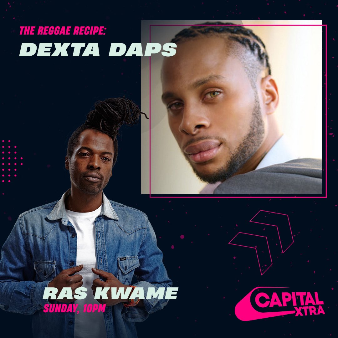 Ras Kwame (@raskwame) on Twitter photo #ReggaeRecipe @dextadaps ππ
Tonight from 10pm @capitalxtra π»π»
Playing the BIG tunes and talking all things his brand new album #Trilogy plus the #ShowTime Riddim is on deck for a fire freestyle! π₯π₯π₯ <a href="/thereggaerecipe/">#ReggaeRecipe</a> tonight!
#Interview #DextaDaps #Reggae #Dancehall #ReggaeRecipe @dextadaps ππ
Tonight from 10pm @capitalxtra π»π»
Playing the BIG tunes and talking all things his brand new album #Trilogy plus the #ShowTime Riddim is on deck for a fire freestyle! π₯π₯π₯ <a href="/thereggaerecipe/">#ReggaeRecipe</a> tonight!
#Interview #DextaDaps #Reggae #Dancehall