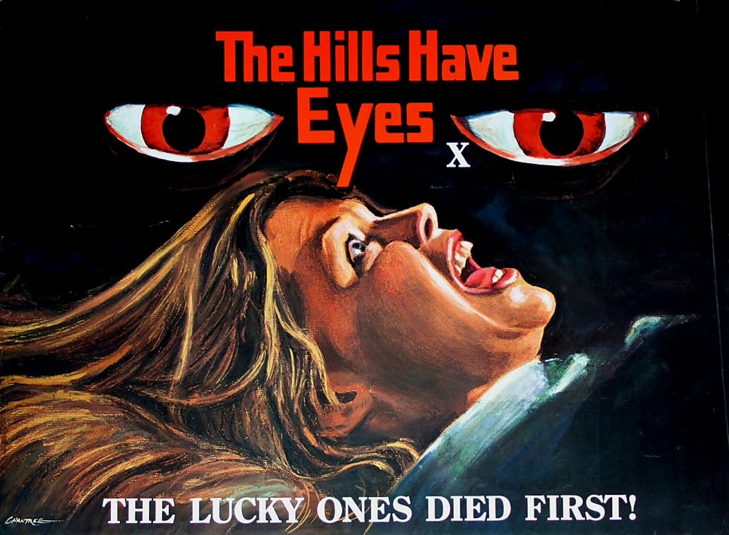 UK film poster for #WesCraven's #TheHillsHaveEyes (1977) #MichaelBerryman #DeeWallace #SusanLanier  #RobertHouston #JamesWhitworth