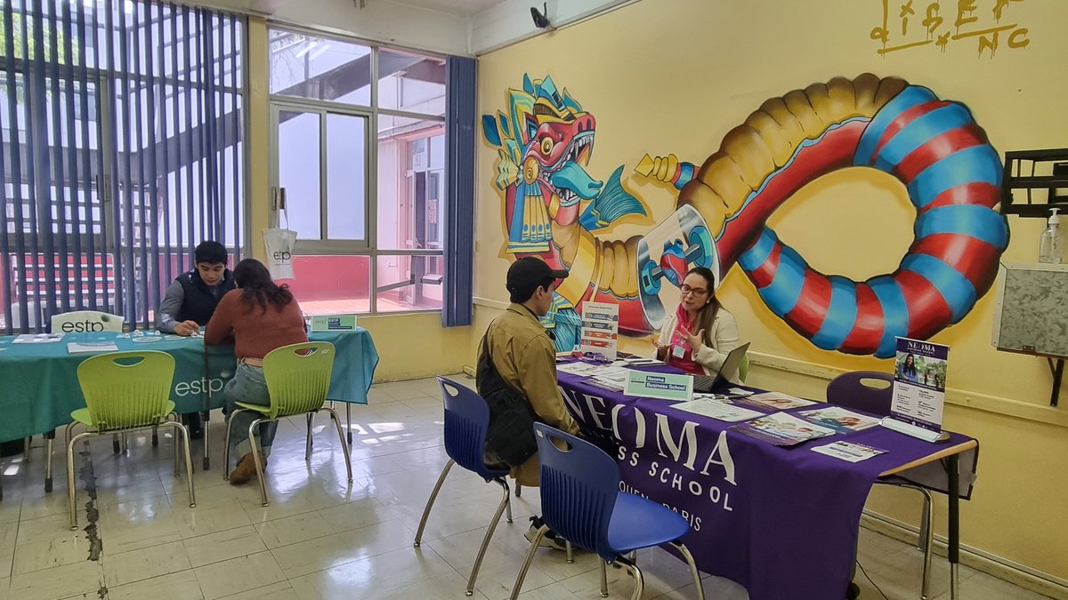KrisztinaWale's tweet photo. A Mexico avec #TMEF 2024 @CampusFrance belle offre en Master en management, finance, marketing, IA, et "supply chain" par @tbs_education @NEOMAbs @RennesSB @audencia https://t.co/9pGAkJN4i7
