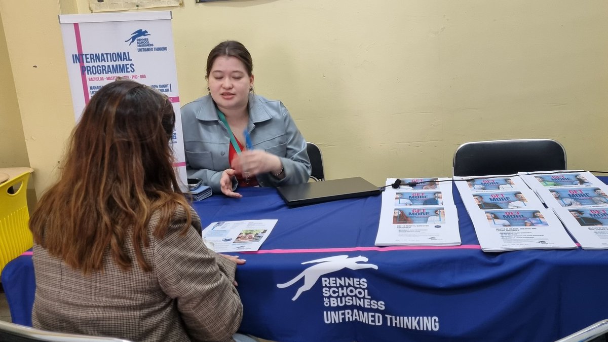 KrisztinaWale's tweet photo. A Mexico avec #TMEF 2024 @CampusFrance belle offre en Master en management, finance, marketing, IA, et "supply chain" par @tbs_education @NEOMAbs @RennesSB @audencia https://t.co/9pGAkJN4i7