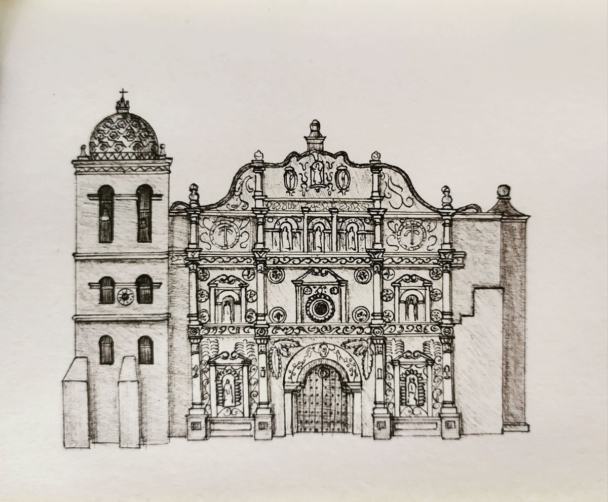 DublencoIgor's tweet image. Desenul meu detalizat din piața centrală a orașului #Comayagua cu Catedrala Imaculatei Concepții; e important să păstrăm cultura mondială pentru generațiile viitoare #art #arhitecture #Honduras #Dublenco #NorthAmerica 🇭🇳 📷 @DublencoIgor