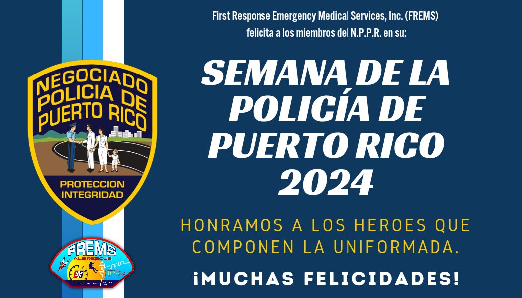FREMScom's tweet photo. En esta semana de la Policía 2024, desde FREMS queremos expresar nuestro reconocimiento y gratitud a la Policía de Puerto Rico por su labor diaria en favor de la seguridad y el bienestar de nuestra comunidad. 

Sabemos que su trabajo no es fácil, pero lo hacen con profesionalismo https://t.co/M7h9JHYm4M