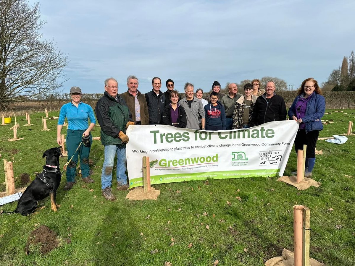 Tree planting season is our busiest time and our favourite #treeplanting schemes are those working with community groups such as this one at Winthorpe where 150 trees were planted as part of #treesforclimate @DefraGovUK @CommForests