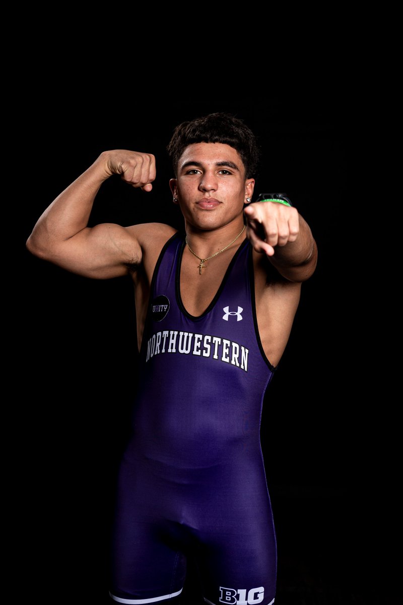 NUWrestle's tweet photo. 133 lbs | Making his dual meet debut, Dedrick Navarro knocks off Cayden Rooks by decision, 10-4!
NU 7, IU 0
#GoCats | @B1GWrestling https://t.co/nVP5Nb5zXj