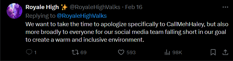 Autumn196407's tweet photo. @callmehhaleyx got her badge taken away and some more people as well!? I'm sorry but if it's for a silly reason like Haley's people aren't going to like that. They then apologies about this whole thing going on? https://t.co/65OKyLUTT9