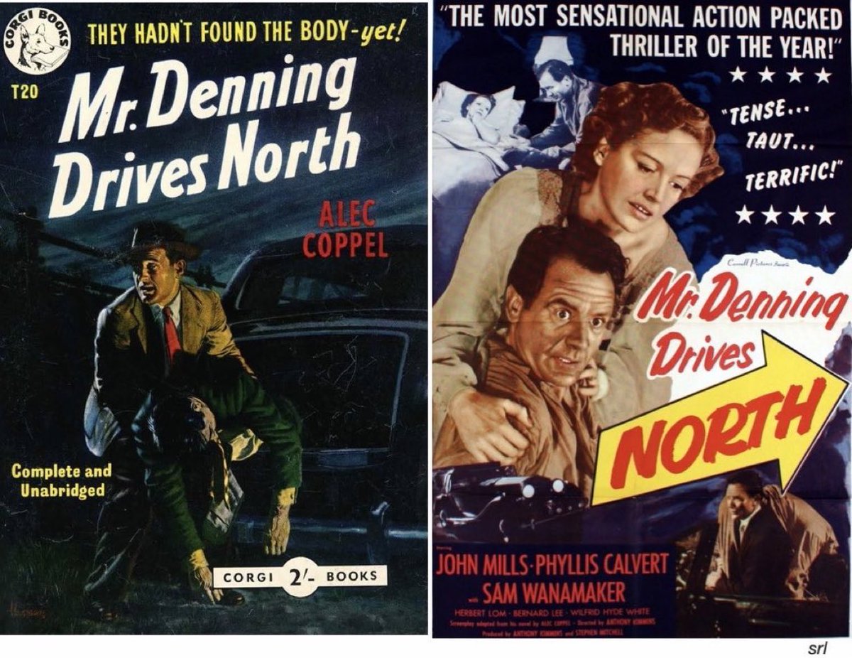 SaveRedlandLibr's tweet photo. 6:35pm TODAY on @TalkingPicsTV 👌Worth a Watch👌
The 1951 #Crime film🎥 “Mr Denning Drives North” directed by #AnthonyKimmins from #AlecCoppel’s screenplay adaptation of his 1951 novel📖
🌟#JohnMills #PhyllisCalvert #HerbertLom #EileenMoore #SamWanamaker #RaymondHuntley https://t.co/2ONYc6deyL