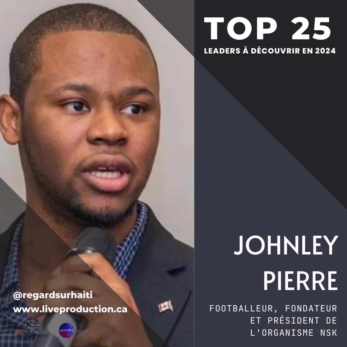 ✨️TOP25 LEADERS À Découvrir en 2024✨️

Johnley Pierre lire la suite ⤵️ 
facebook.com/share/p/2qFV4L…

#moishistoiredesnoirs #blackhistorymonth #bhm #mhn #diversity #inspiration #Canada #quebec #haiti #rolemodel #blackman  #menleadership #sport #football #soccer #portdepaix #ayiti