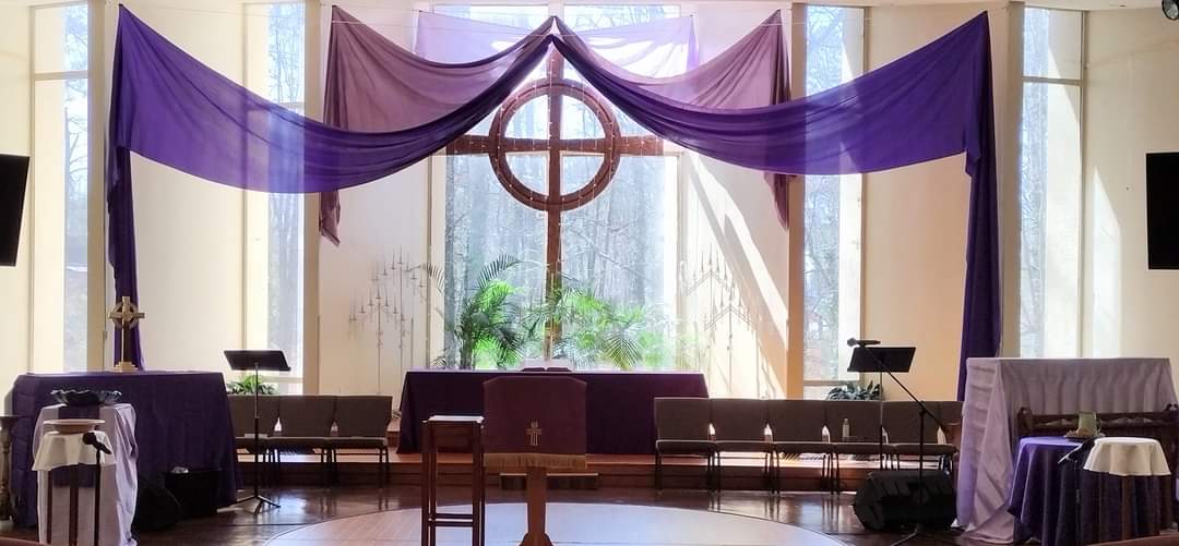 Light of Hope Presbyterian #Marietta Georgia Sanctuary at Lent 2024.
#sanctuarySunday 
#Presbyterian #pcusa @atlpcusa #Lent2024 #AshWednesday