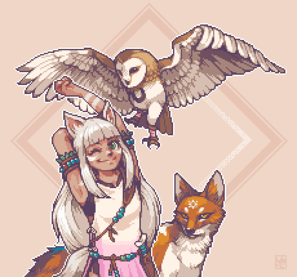 ohyesitstim's tweet photo. Eight more travelers. Eight more adventures. Octopath Traveler II Fire Emblem GBA-styled Portraits. Gangs all here (1/2) @SuzieYeung @DamanMills @CristinaVee @SarahWiedenheft @tsunderica  @KaggyFilms @octopathrpg 
#OctopathTraveler2 #pixelart #ドット絵 https://t.co/aYqwx4DMwe