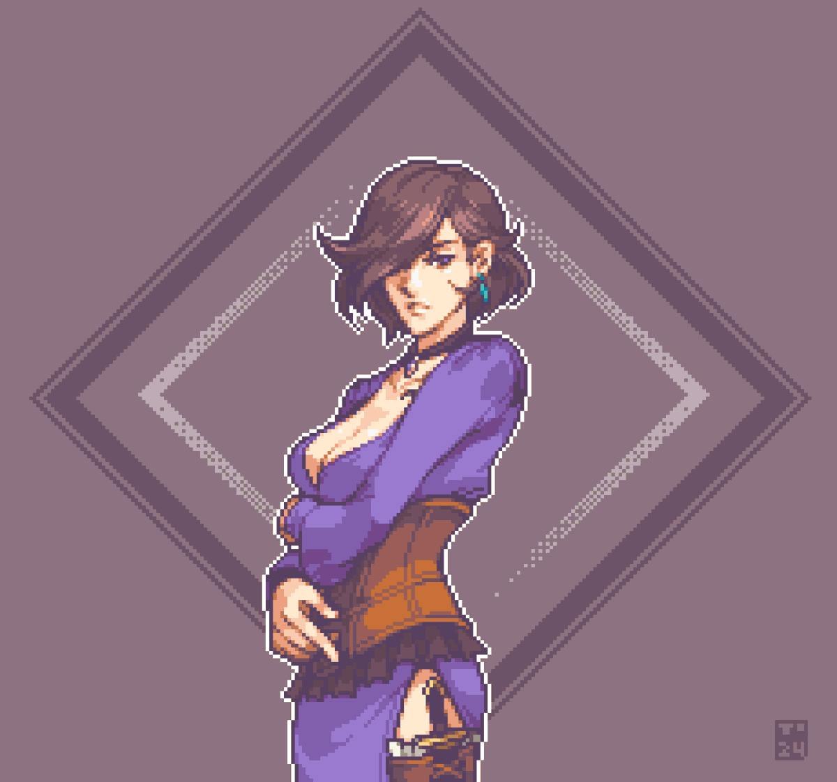 ohyesitstim's tweet photo. Eight more travelers. Eight more adventures. Octopath Traveler II Fire Emblem GBA-styled Portraits. Gangs all here (1/2) @SuzieYeung @DamanMills @CristinaVee @SarahWiedenheft @tsunderica  @KaggyFilms @octopathrpg 
#OctopathTraveler2 #pixelart #ドット絵 https://t.co/aYqwx4DMwe