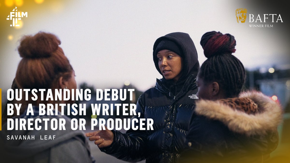 Director Savanah Leaf and producers Shirley O'Connor and Medb Riordan take home the <a href="/BAFTA/">BAFTA</a> for Outstanding Debut by a British Writer, Director and Producer for Film4-backed Earth Mama ❤️ #EEBAFTAs