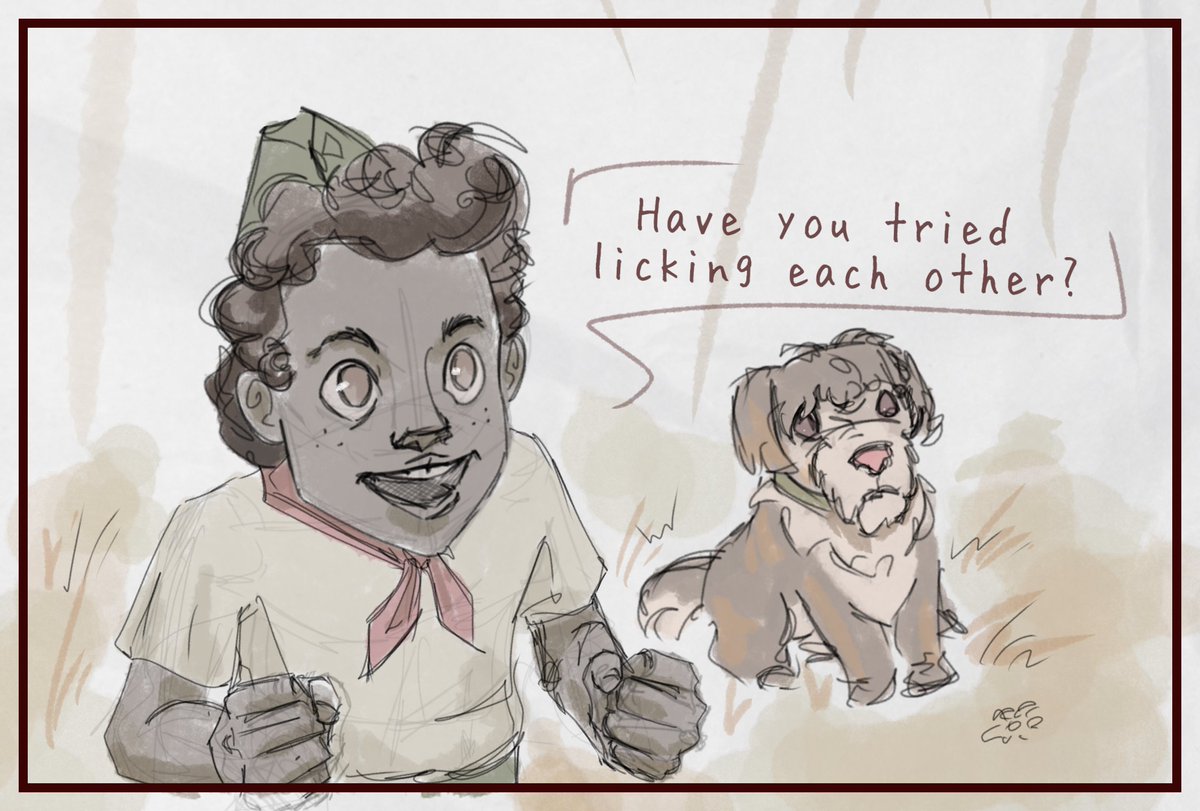 art_sweety's tweet photo. The promised joke with cats based on the sketch. One of the few, but I wanted to draw it the most.
#dontstarve #dontstarvetogether #Wilson #Willow #Walter #Woby https://t.co/lVbkhlMi1N