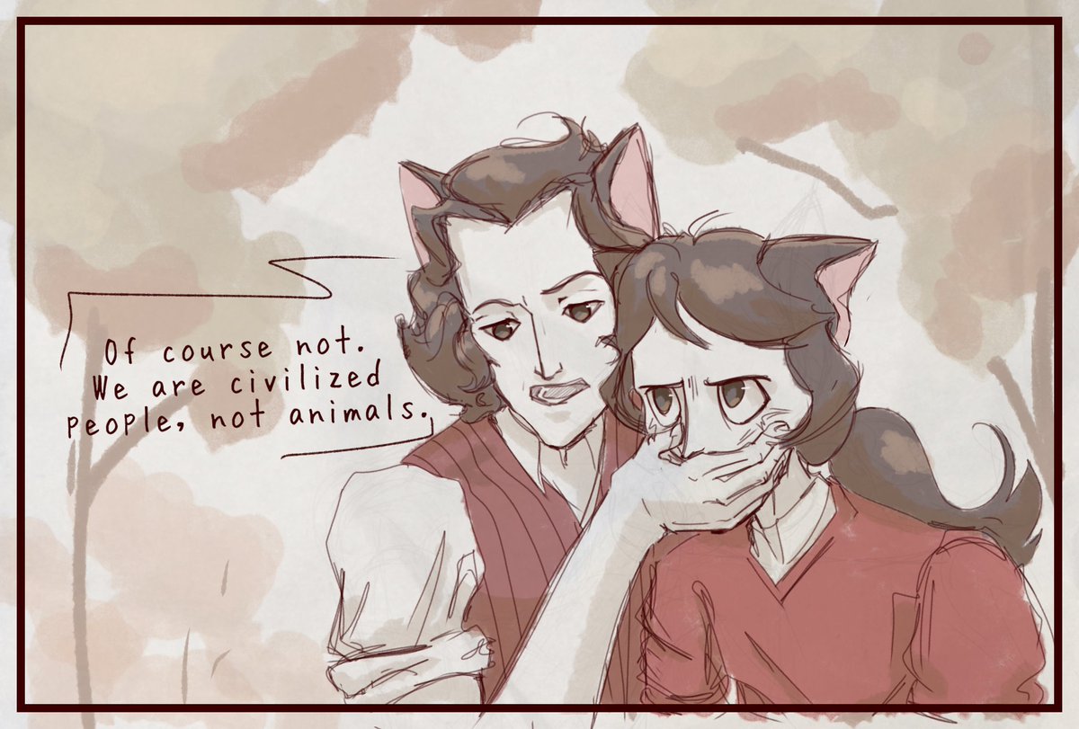 art_sweety's tweet photo. The promised joke with cats based on the sketch. One of the few, but I wanted to draw it the most.
#dontstarve #dontstarvetogether #Wilson #Willow #Walter #Woby https://t.co/lVbkhlMi1N