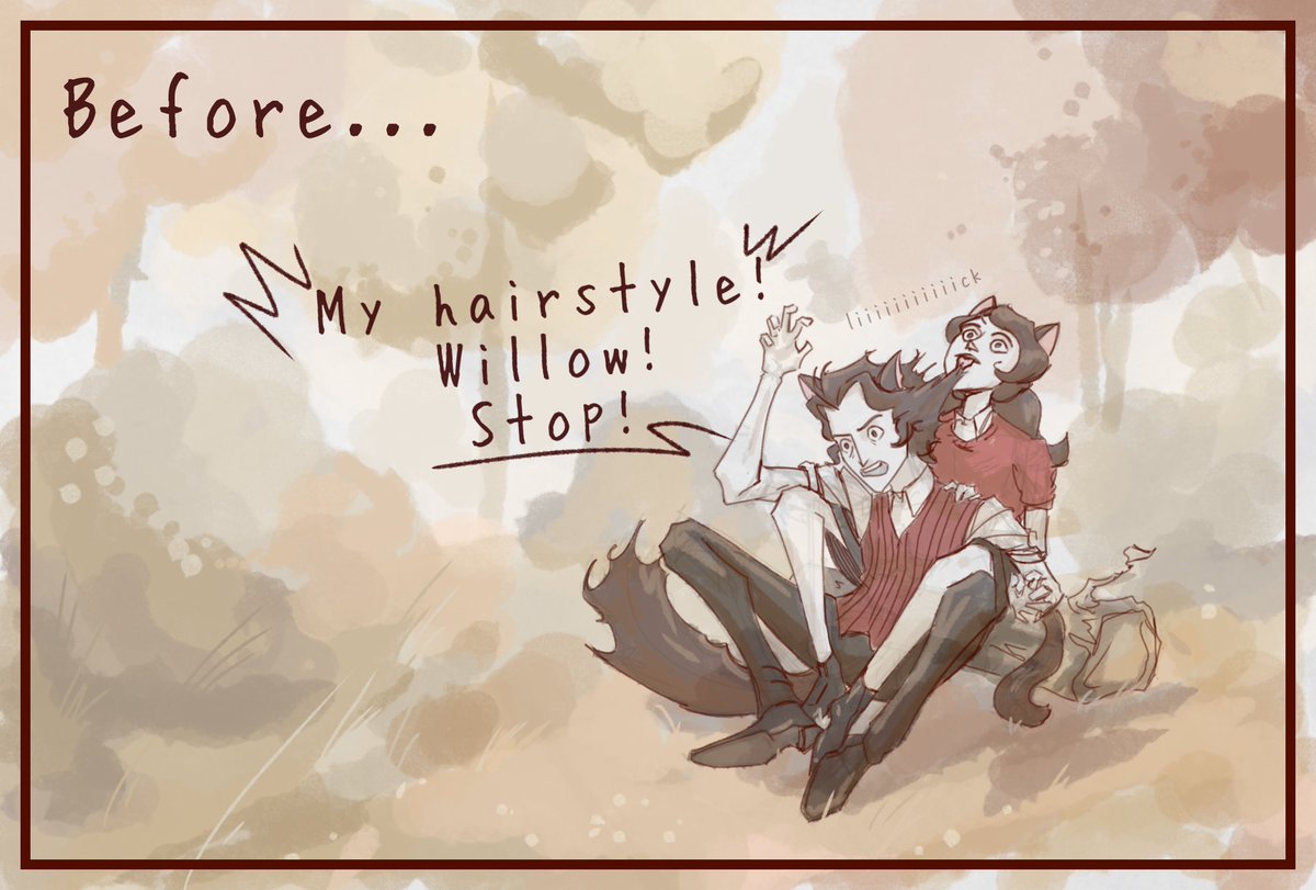 art_sweety's tweet photo. The promised joke with cats based on the sketch. One of the few, but I wanted to draw it the most.
#dontstarve #dontstarvetogether #Wilson #Willow #Walter #Woby https://t.co/lVbkhlMi1N