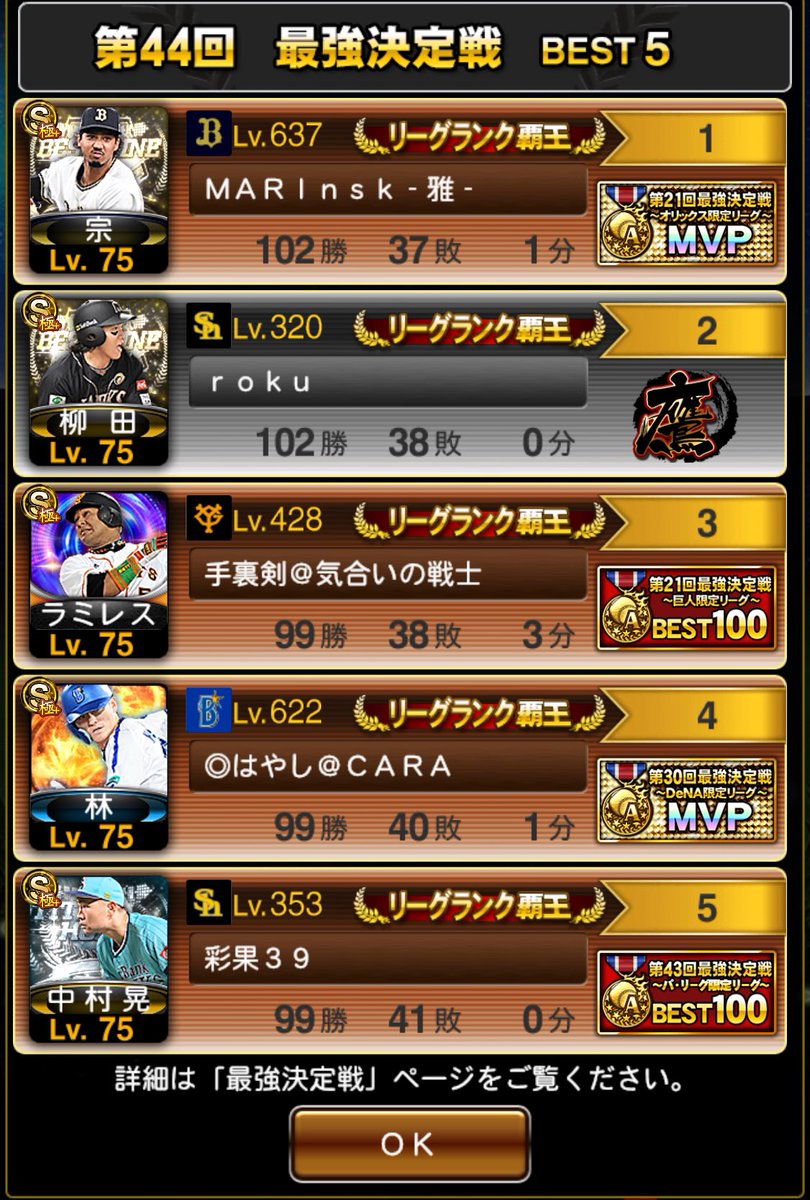 nosukeMari's tweet photo. スピチャン最強戦ミドルリーグでMVPを達成しました
渇望してた3回目のMVPが一番欲しかったミドルリーグのタイトルで最高の気分です🤩

期間中チームメイトやリーグのレジェンド様から応援、励ましのDMいただき本当にありがとうございました🙇‍♂️
本当に救われました😭
最後に対戦頂いた方に感謝！ https://t.co/vZw4YVELW6