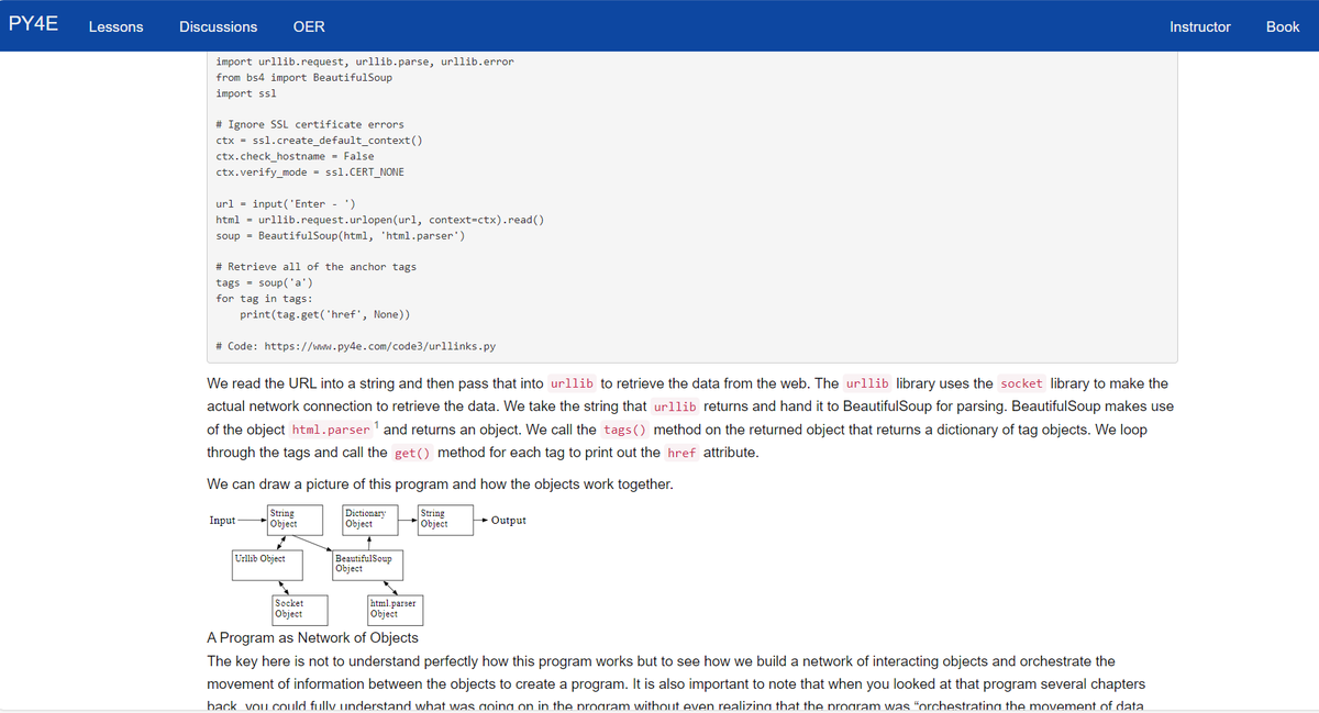 barelyai's tweet photo. Day 20 of #100DaysOfCode :
- Started new module "Python Objects" in #PY4E.
- Learnt about using objects, starting with program and subdividing a problem in Object-Oriented Programming (#OOP)
#freecodecamp #Python https://t.co/vunPySXS87