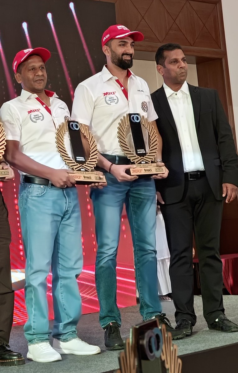 Aroor Arjun Rao and Sathish R crowned 2023 Indian National Rally Champions by Blueband Sports