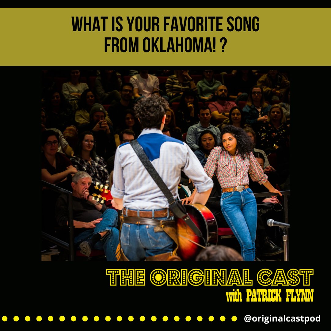 OriginalCastPod's tweet image. Listeners, what is your favorite song from Oklahoma! ?? 🤠🎶

Catch up on our latest episode with @theemwhitworth
here ➡️ linktr.ee/originalcastpod