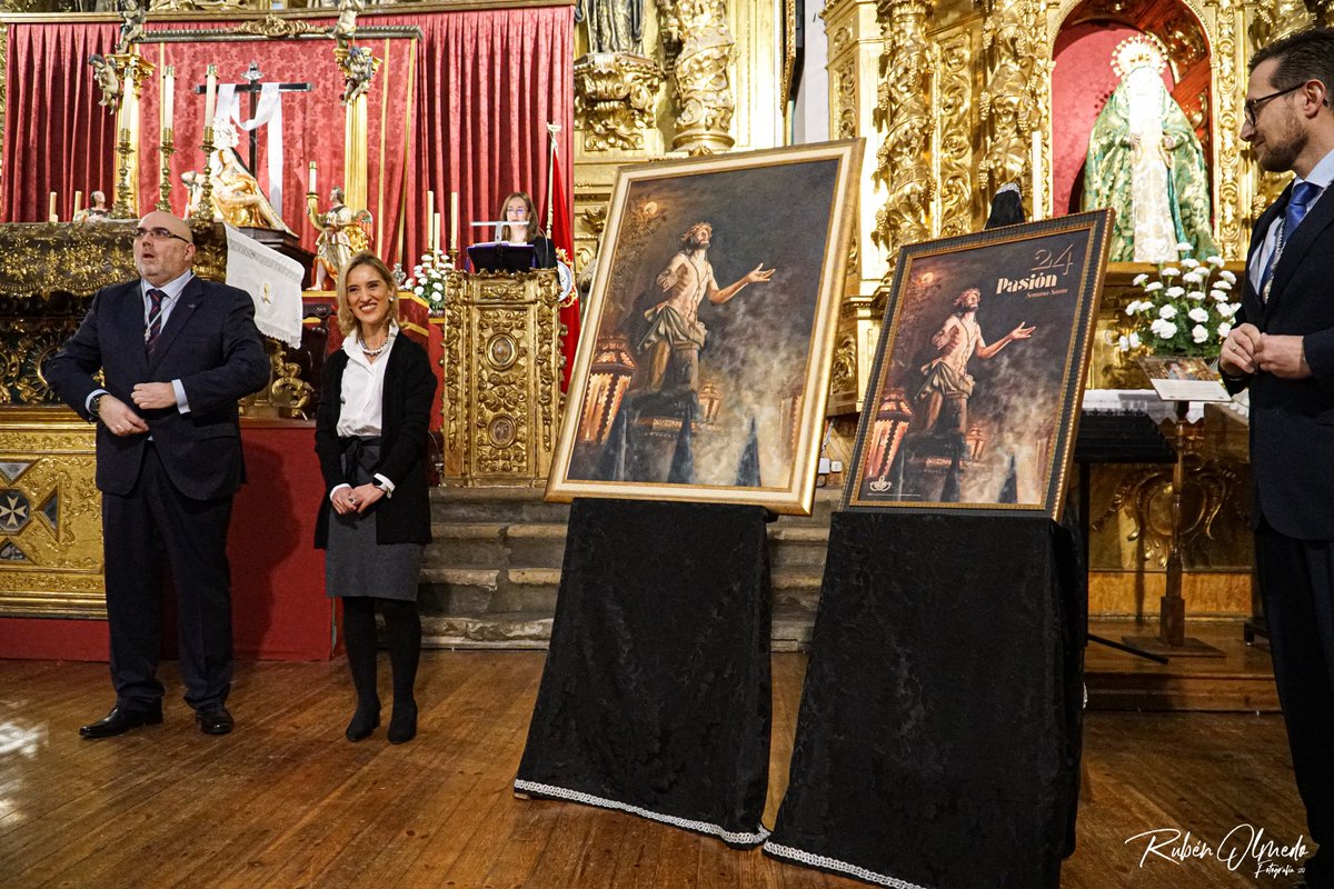 sagradapasion's tweet photo. Muchas gracias a Dña. Elena Giménez Balmori por su magnífica obra, cartel de nuestra penitencial para el año 2024, así como a D. Rubén Olmedo, D. Luis Joaquín Fernández y Daniel Salvador-Almeida por su colaboración. https://t.co/q2fkyUncil