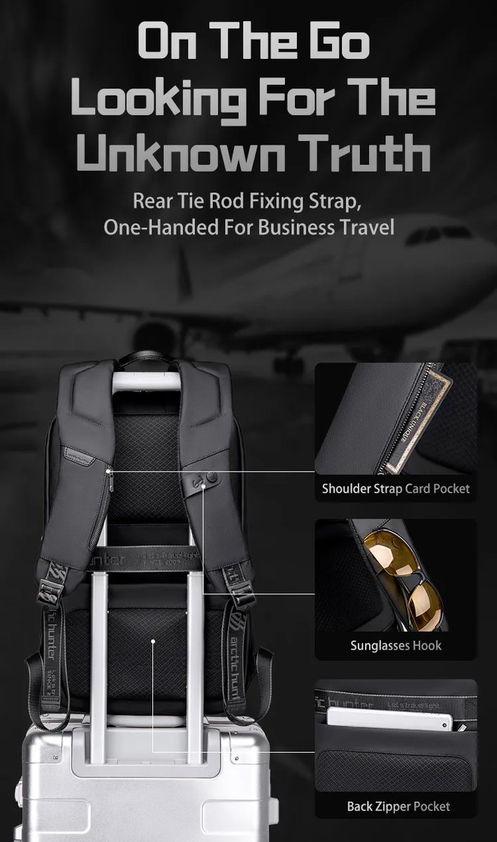 PLANETKRON's tweet image. Travel smarter with the waterproof and durable EVA Hard Case design of the ARCTIC HUNTER Backpack! 🌧️💼 Your essential travel companion awaits - shop now at planetkron.co #WaterproofBackpack #LaptopProtection #AdventureCompanion