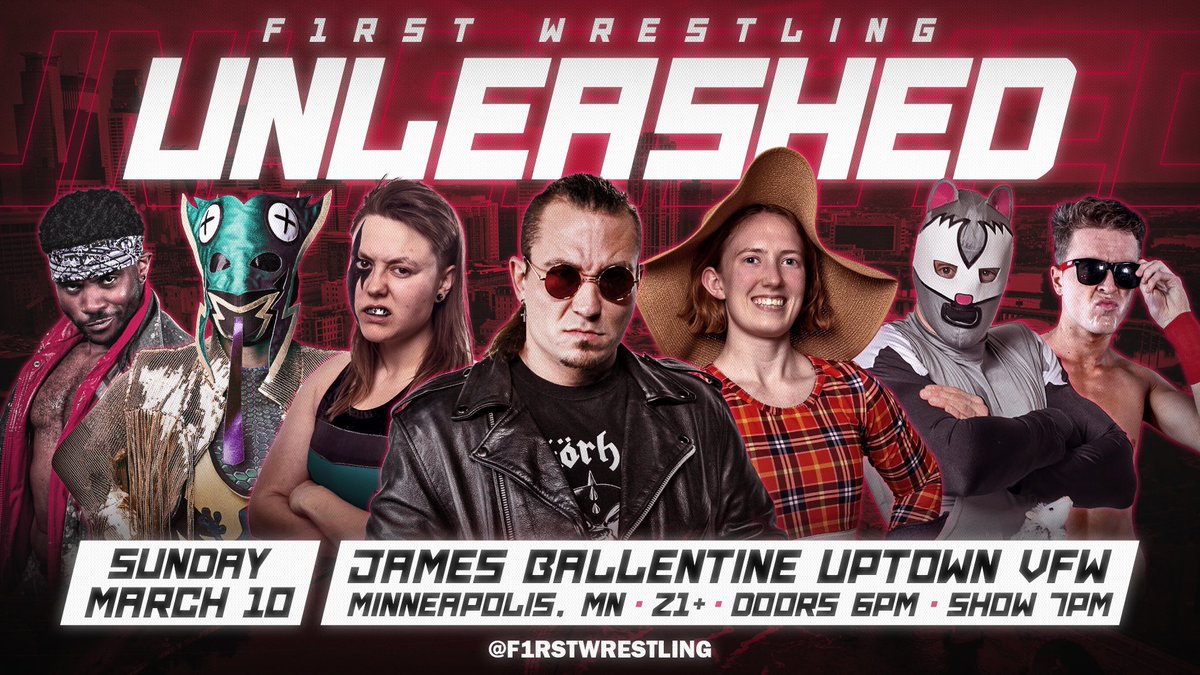 f1rstwrestling's tweet photo. ❗️UPCOMING EVENTS❗️

➖ SUN. 03/10
21+ | MPLS, MN
🎟️ ON SALE

➖ SAT. 05/18
5+ | Welch, MN
🎟️ ON SALE

 ➖ SUN. 06/16
18+ | MPLS, MN
🎟️ ON SALE

 ➖ SUN. 08/11
AA | MPLS, MN
🎟️ ON SALE SOON

 ➖ SAT. 09/07
AA | Bloomington, MN
🎟️ ON SALE SOON

TICKETS: https://t.co/Lsb6RUxv4j https://t.co/PbHvoRWDu2