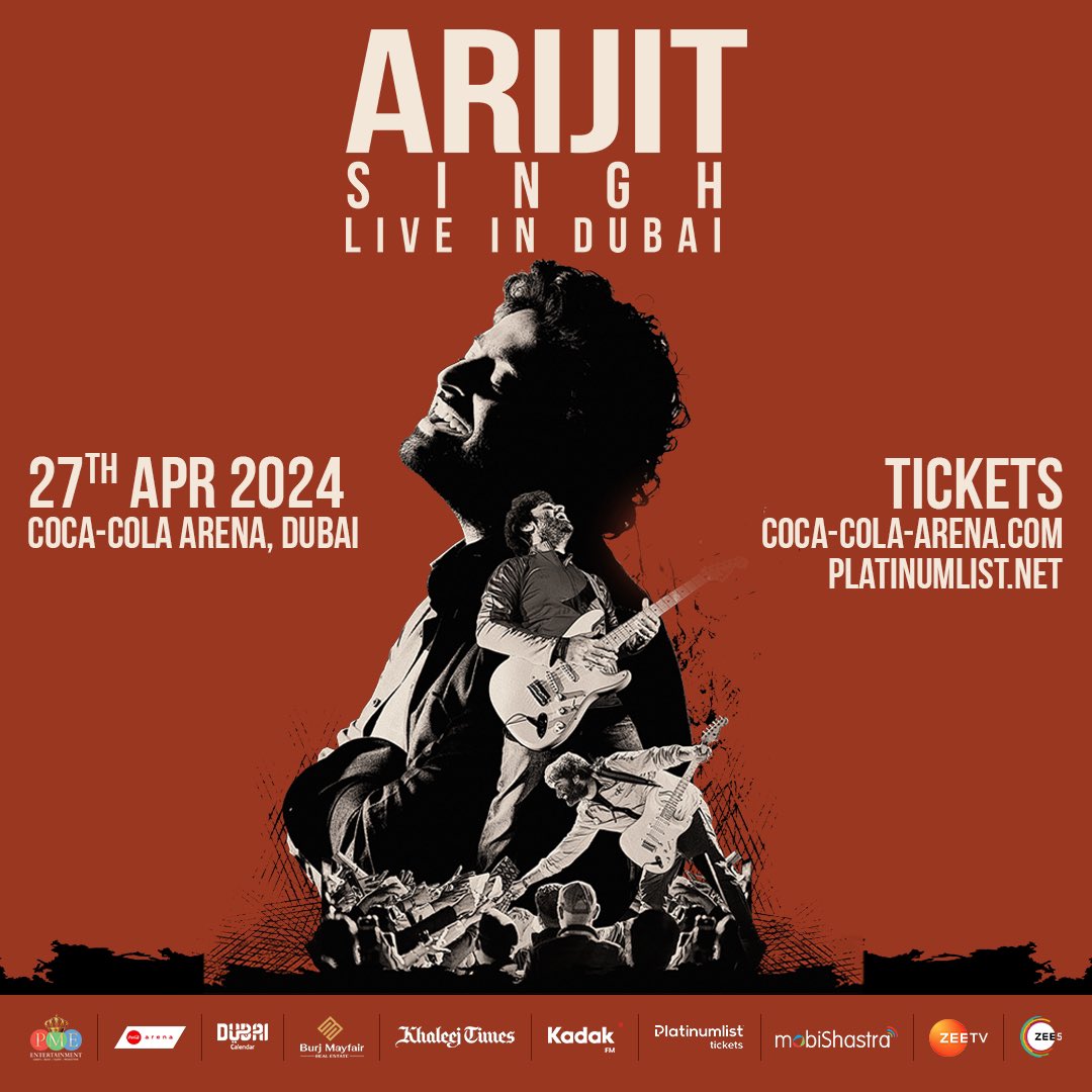 Arijit Singh is set to grace the stage once again at Coca-Cola Arena, promising a live musical experience unlike any other. Another Signature Event by PME Entertainment! Tickets: dubai.platinumlist.net/event-tickets/… #PMEEntertainment #ArijitSingh #ArijitSinghLive #ArijitSinghConcert