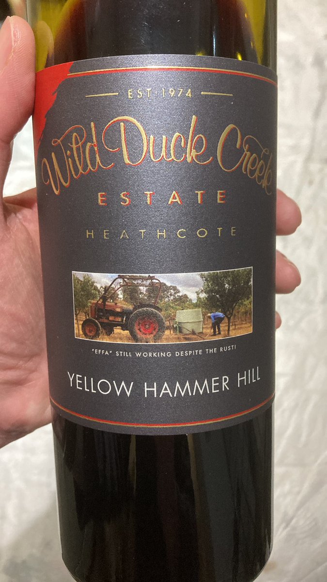 This 2017 Heathcote (Victorian) blend is stunning. A Vinorium import and remarkably fresh with a touch of bottle age and a funky blend of Shiraz, Malbec and Cab Sav and a hefty 14.8% alc. Its very very good