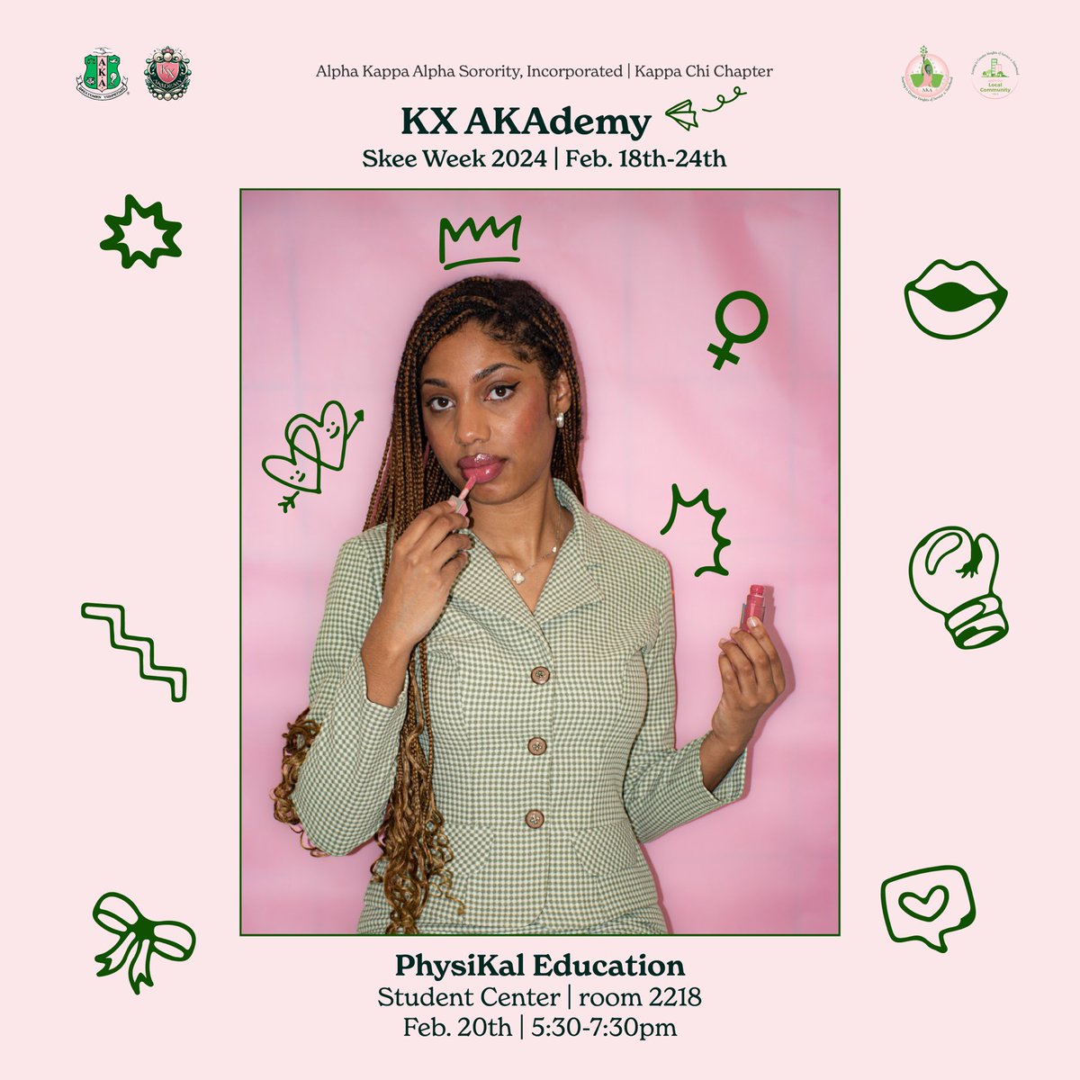KXPearls's tweet photo. Join the ladies of the Kappa Chi Chapter this Tuesday from 5:30pm-7:30pm in the Student Center room 2218 to learn about women’s self-defense! https://t.co/1xpoLd8y0w