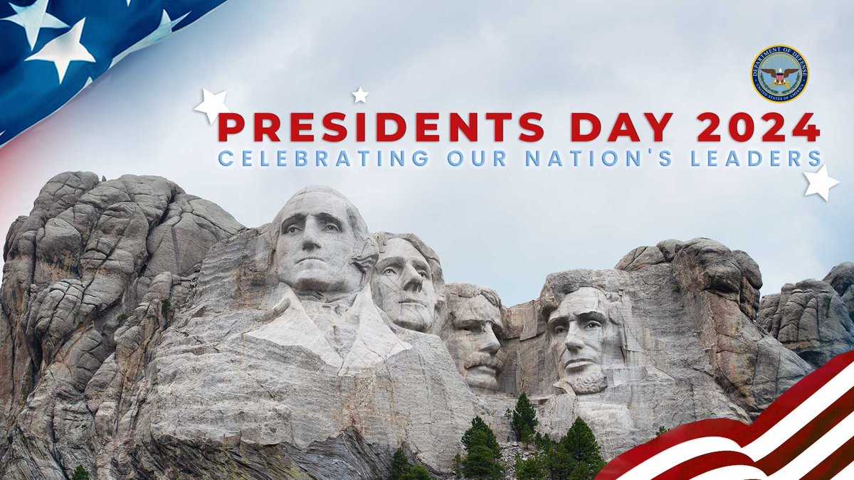 On this Presidents Day, the DoD salutes the leadership, commitment, and service of all U.S. Presidents who have guided our nation with strength and dedication. 

#PresidentsDay
