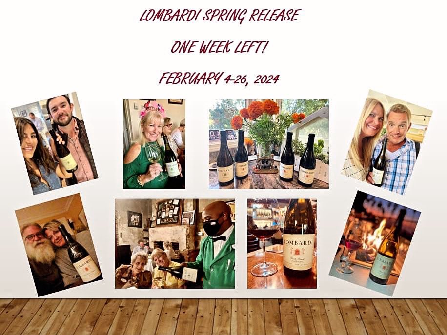 ONE WEEK LEFT!

A huge thank you to those that have already ordered, and to all of you for your continued support of our small family wine business! We are grateful that people are enjoying the wines we love to make.

lombardiwines.com/orders/?view=a…