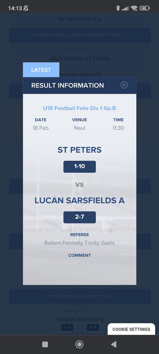FT u15 Feile Div1 <a href="/ClannMhuireCLG/">Clann Mhuire CLG</a> <a href="/ballyboughalgfc/">Ballyboughal GFC</a>