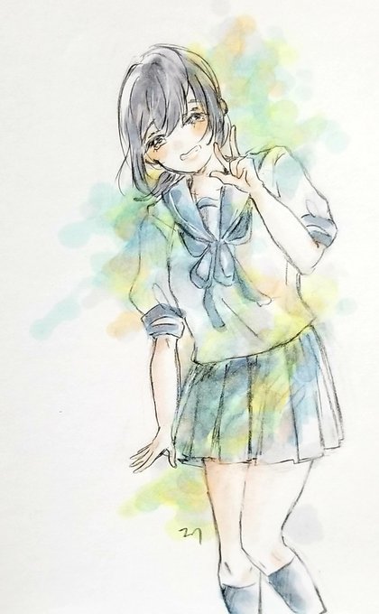 「黒ハイソックス セーラー服」のTwitter画像/イラスト(新着)｜5ページ目