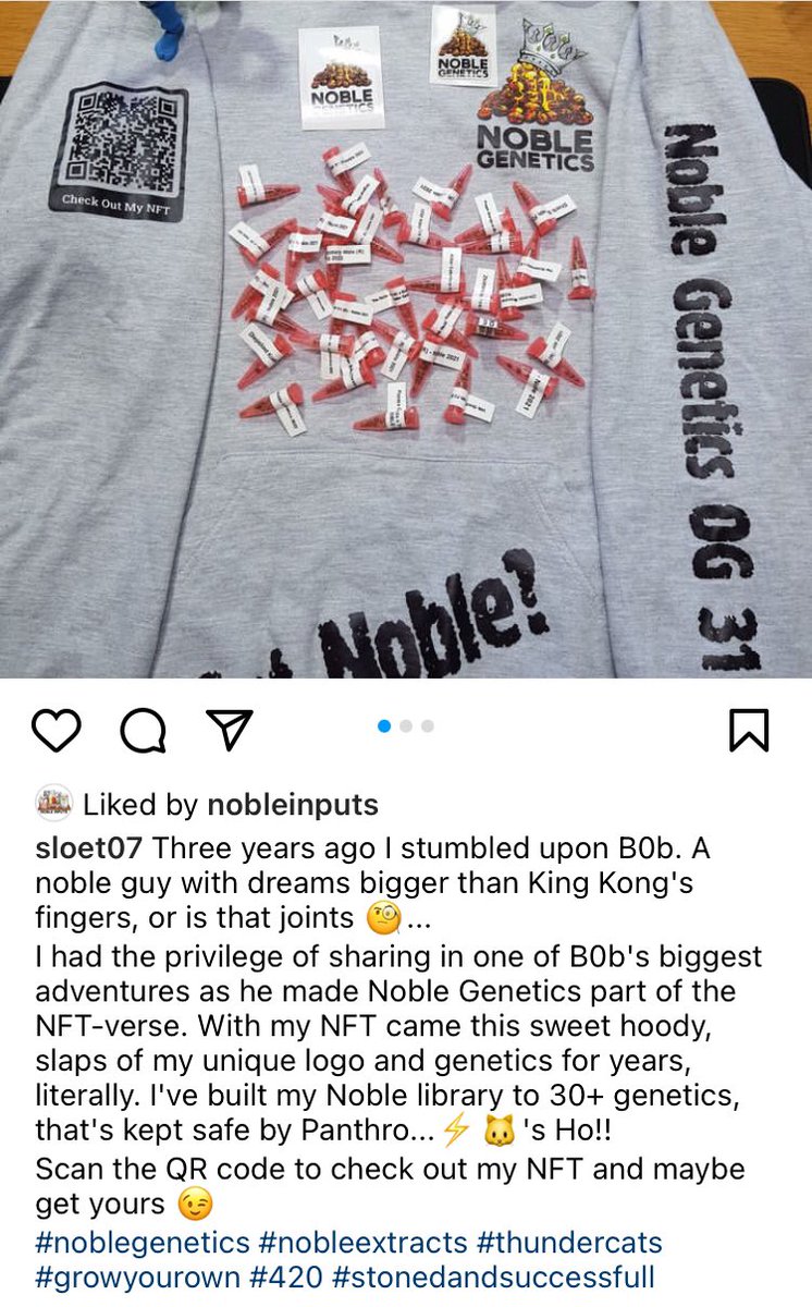 NobleNetwrk's tweet photo. Truly Special when you have #holders that have been with your #brand since before it was even an #NFT #Collection
#NobleGenetics #OGs were minted 2 years ago and provided value throughout creating a #DiamondHand #Community
What’s your track record? #HODL #Solana $Sol #BigDreams https://t.co/xcEmQKfh2t