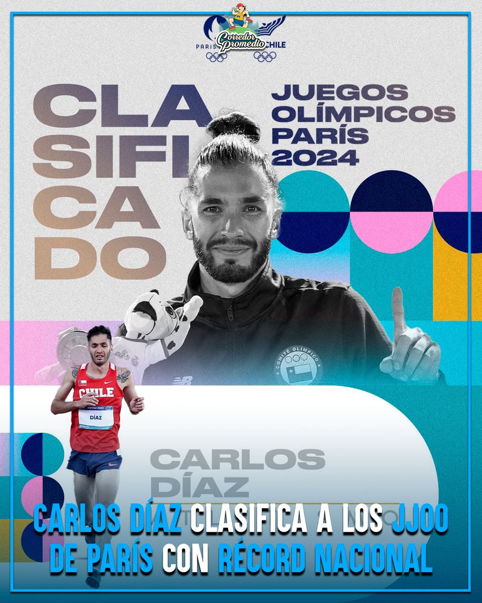 CorredorProm's tweet image. [CHI 🇨🇱] Carlos Díaz es récord nacional en el Maratón de Sevilla y clasifica a los Juegos Olímpicos de París 2024. 🏃🏻‍♂️

🔗: bit.ly/3uCMNp9