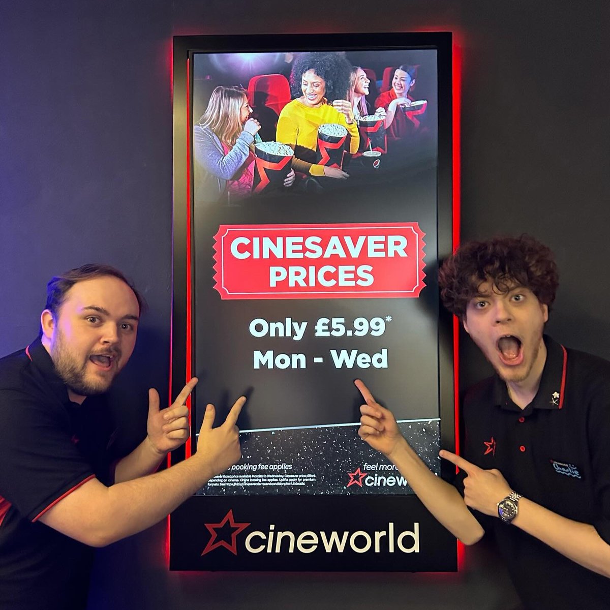 Time to plan next week! 🎬

Get £5.99 #Cinesaver tickets every Monday to Wednesday - all day, all films! 😎🎟

Learn more 👉 bit.ly/CinesaverTicket

📷 Cineworld Cheltenham