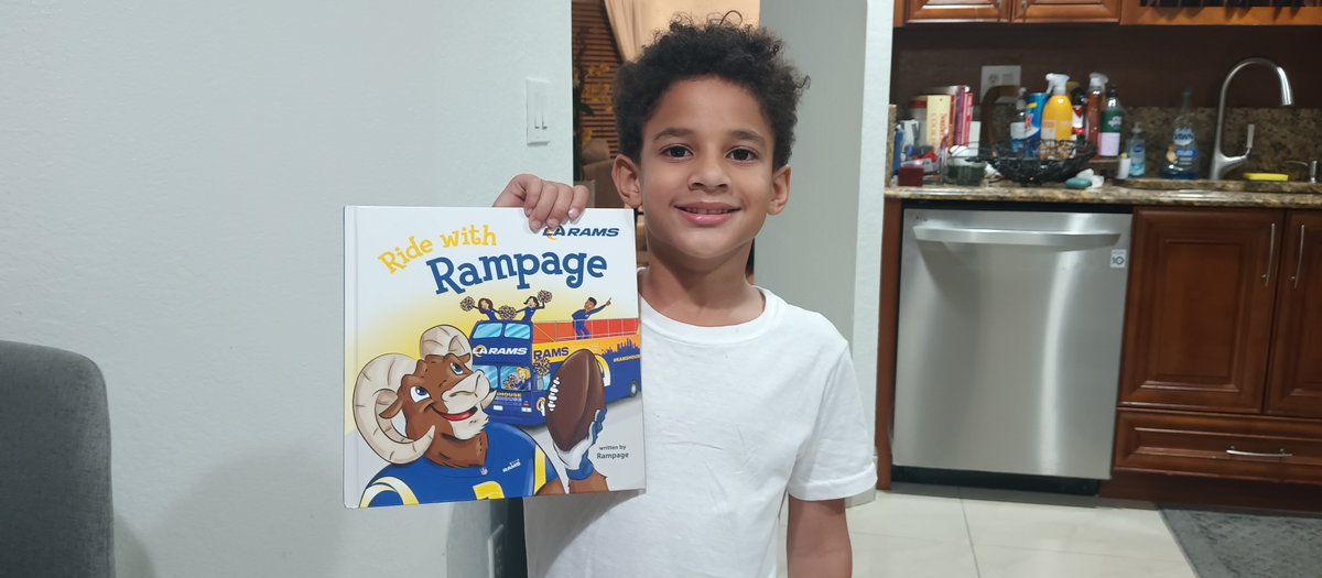 Eastsidedubby93's tweet photo. Thank u so much @RampageNFL ! My son loved the autographed book! He read it, and felt extremely special that a member from the @RamsNFL  actually acknowledged him. It may have been something small for you, but he will remember this for the rest of his life!! 🐏❤️💪🏽📔 https://t.co/vGSjJ5KOLq