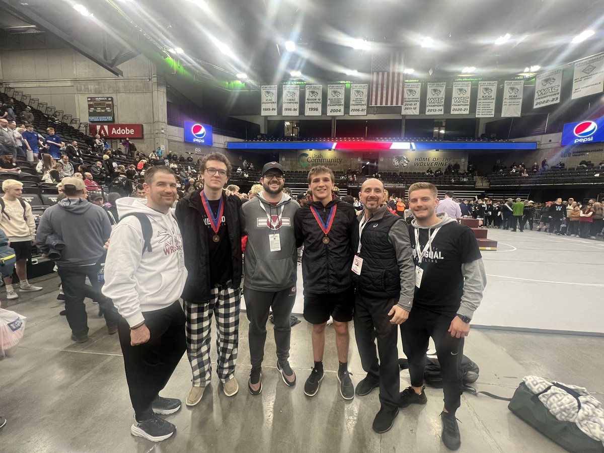 JoshWhited5's tweet photo. @kody_whited  left it all on the mat this weekend at the UHSAA 5A State Championship and brought home 5th place at 175 pounds. I am very proud of you son. And a huge thanks to ALL the Cedar Valley coaches who helped him reach his goal of placing at state. You guys are amazing. https://t.co/v1o8a7BqXY